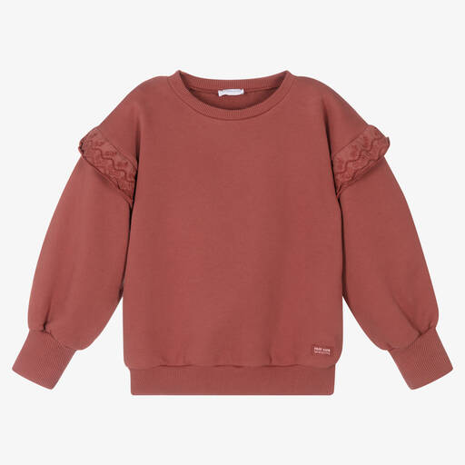 Laranjinha-Rotes Baumwoll-Sweatshirt (M) | Childrensalon Outlet