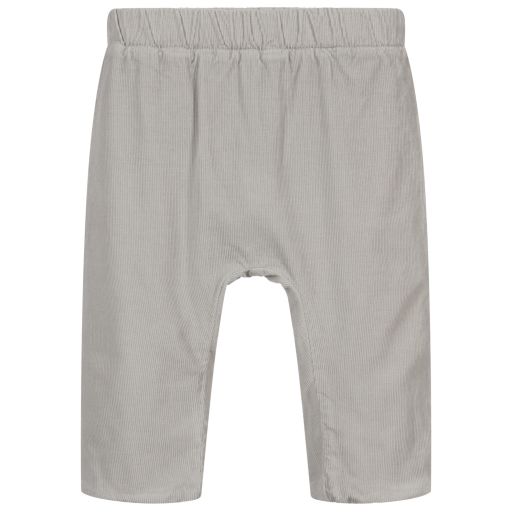 Laranjinha-Grey Corduroy Baby Trousers | Childrensalon Outlet