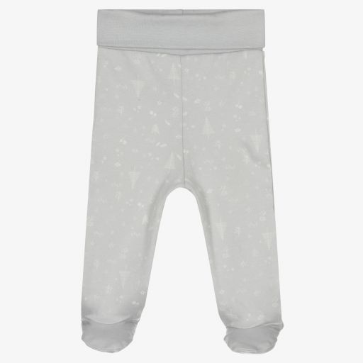 Laranjinha-Grey Cotton Baby Trousers | Childrensalon Outlet
