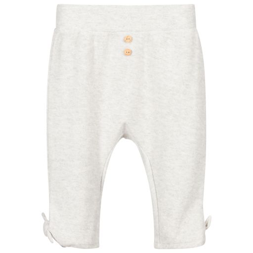 Laranjinha-Grey Cotton Trousers  | Childrensalon Outlet