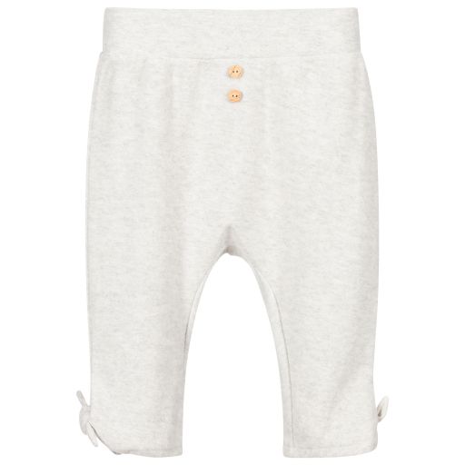 Laranjinha-Grey Cotton Trousers  | Childrensalon Outlet