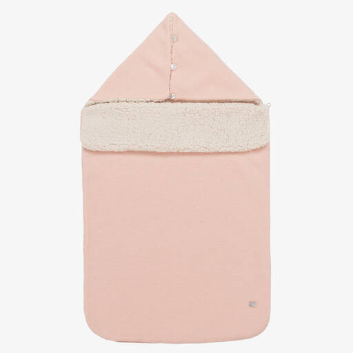 Chic by Laranjinha-Розовый шерстяной конверт (75см) | Childrensalon Outlet