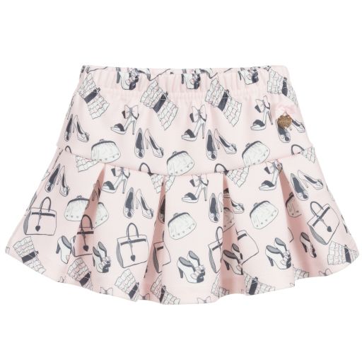 Le Chic-Baby Girls Pink Jersey Skirt  | Childrensalon Outlet