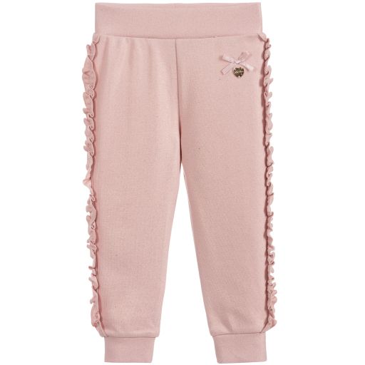 Le Chic-Baby Girls Pink Joggers | Childrensalon Outlet
