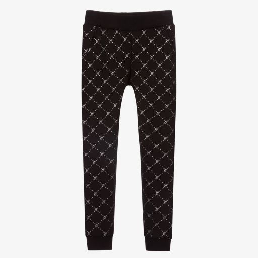 Le Chic-Girls Black Logo Joggers | Childrensalon Outlet