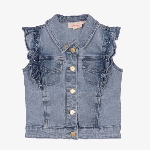 Le Chic-Blaue Jeansjacke für Mädchen | Childrensalon Outlet