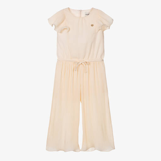 Le Chic-Girls Ivory Crêpe Jumpsuit | Childrensalon Outlet