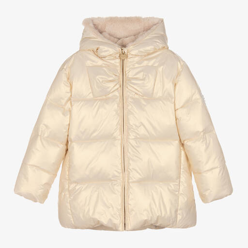Le Chic-معطف بافر لون عاجي للبنات | Childrensalon Outlet