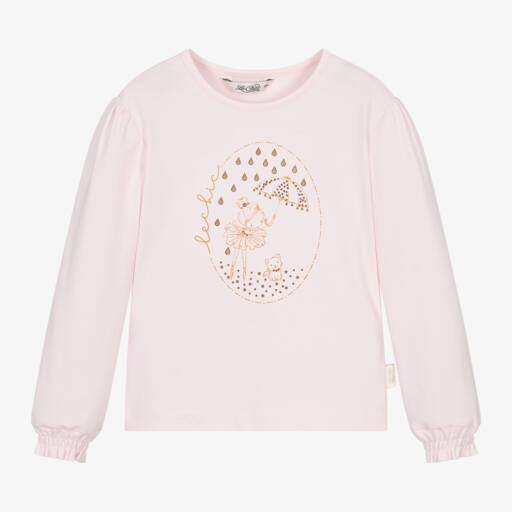 Le Chic-Girls Pale Pink Raindrop Tee | Childrensalon Outlet