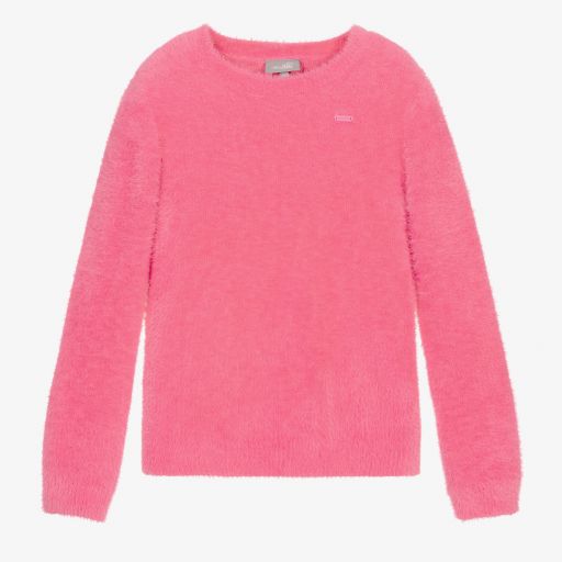 Le Chic-Pinker, flauschiger Pullover (M) | Childrensalon Outlet
