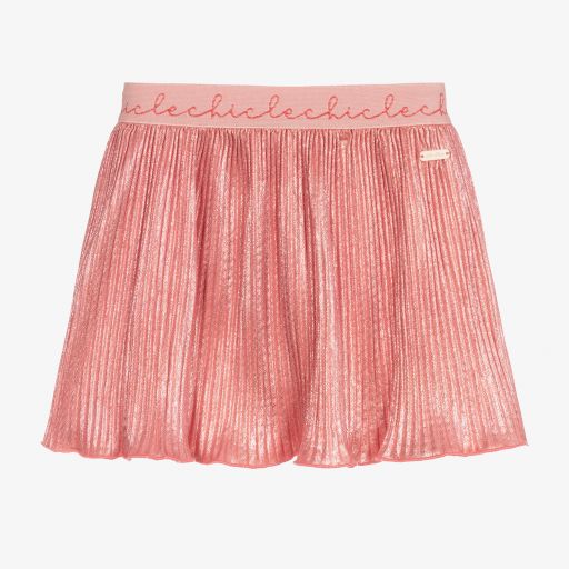Le Chic-Girls Pink Metallic Skirt | Childrensalon Outlet