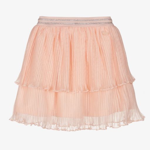 Le Chic-Jupe tulle rose plissé Fille | Childrensalon Outlet