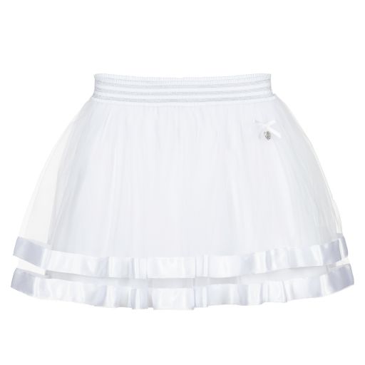 Le Chic-Girls White Tulle Skirt  | Childrensalon Outlet