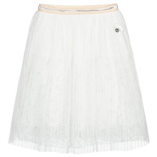 Le Chic-Белая юбка из тюля и кружев | Childrensalon Outlet
