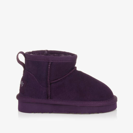 Lelli Kelly-Girls Deep Purple Suede Ankle Boots | Childrensalon Outlet