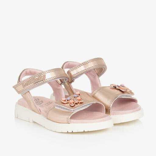 Lelli Kelly-Girls Rose Gold Butterfly Sandals | Childrensalon Outlet