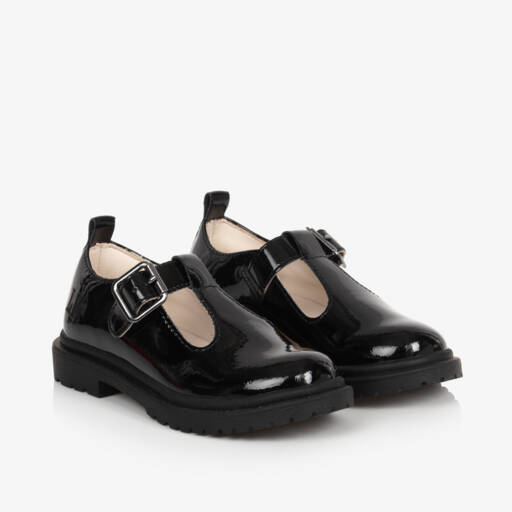 Lelli Kelly-Girls' Shiny Black T-Strap Shoes | Childrensalon Outlet