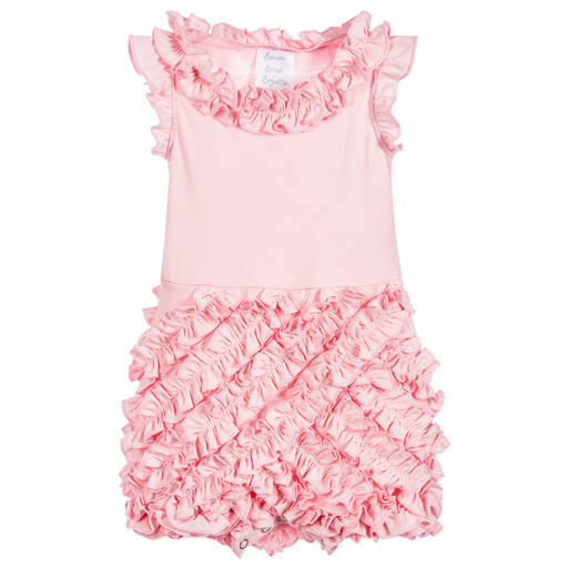 Lemon Loves Layette-Baby Girls Pima Cotton Shortie | Childrensalon Outlet