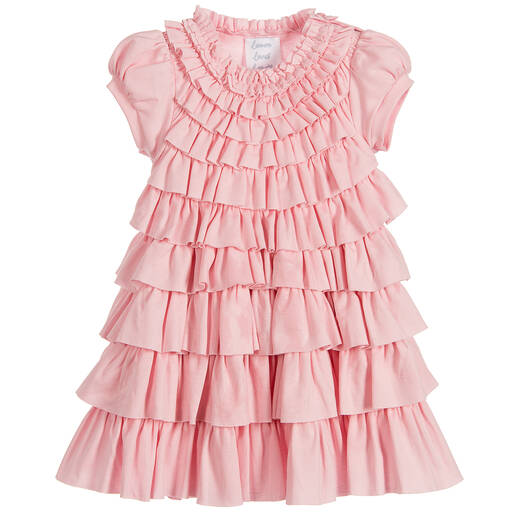 Lemon Loves Layette-Baby Girls Pink 'Jane' Dress | Childrensalon Outlet
