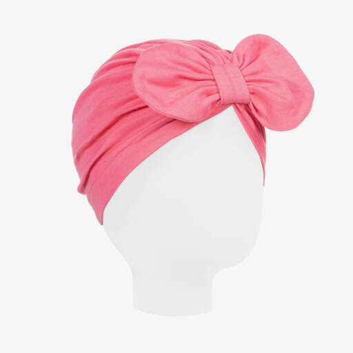Lemon Loves Layette-Baby Girls Pink Pima Cotton Hat | Childrensalon Outlet