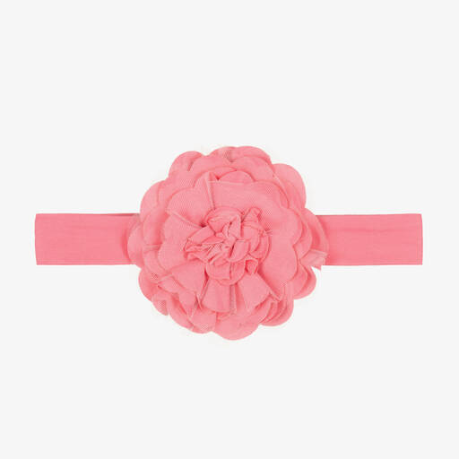 Lemon Loves Layette-Baby Girls Pink Pima Cotton Headband | Childrensalon Outlet