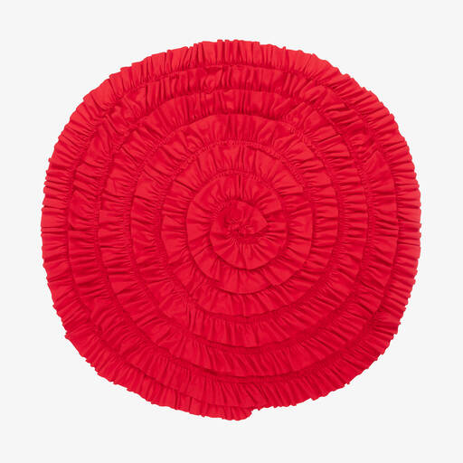 Lemon Loves Layette-Baby Girls Red Cotton Blanket (86cm) | Childrensalon Outlet