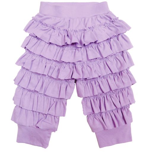 Lemon Loves Layette-بنطلون كشكش قطن لون بنفسجي للمولودات | Childrensalon Outlet