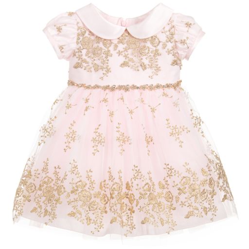 Lesy-Luxury Pink Tulle Dress | Childrensalon Outlet