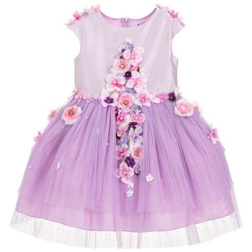 Lesy-Luxury Purple Tulle Dress | Childrensalon Outlet