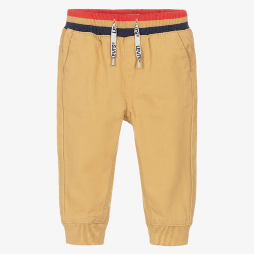 Levi's-Beige Baby-Baumwoll-Jogginghose (J) | Childrensalon Outlet