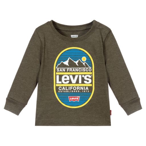 Levi's-Baby Boys Green Cotton Top | Childrensalon Outlet