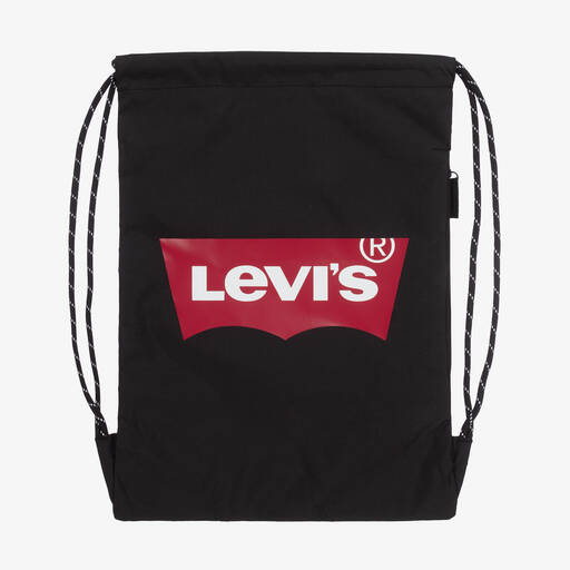 Levi's-حقيبة ظهر برباط للتضييق لون أسود (48 سم) | Childrensalon Outlet