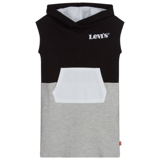 Levi's-Black & Grey Sweatshirt Dress | Childrensalon Outlet