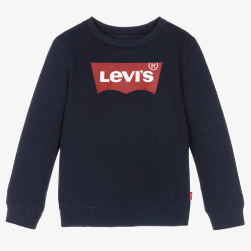 Levi's-سويت شيرت قطني أزرق بشعار | Childrensalon Outlet