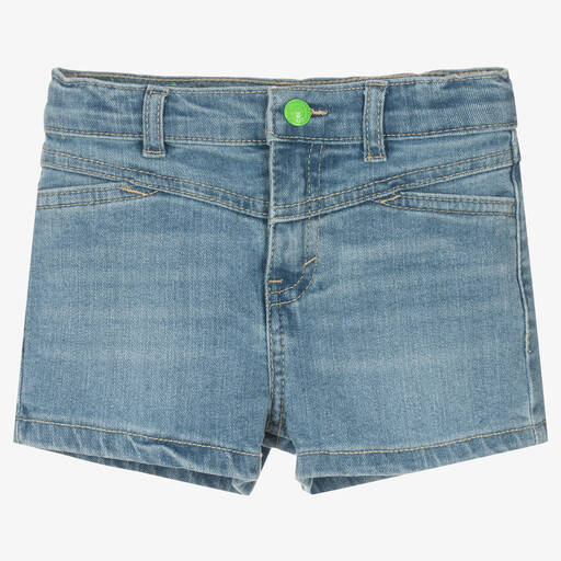 Levi's-Blue Denim High Rise Shorts | Childrensalon Outlet