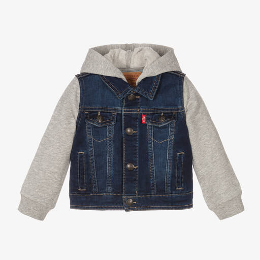 Levi's-Blue Denim & Jersey Jacket | Childrensalon Outlet