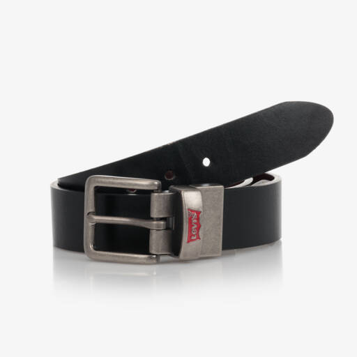 Levi's-Boys Black & Brown Reversible Leather Belt | Childrensalon Outlet