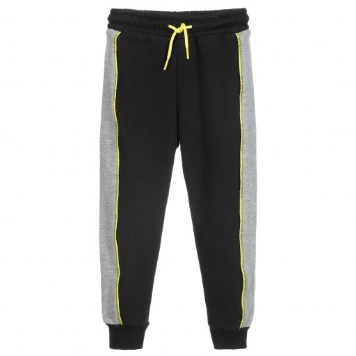 Levi's-Boys Black Cotton Logo Joggers | Childrensalon Outlet