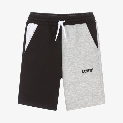 Levi's-Boys Black & Grey Logo Shorts | Childrensalon Outlet