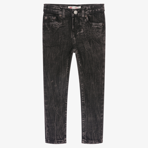 Levi's-Boys Black Skinny Taper Jeans | Childrensalon Outlet