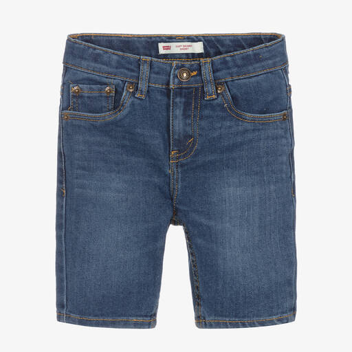 Levi's-Boys Blue 510 Skinny Shorts | Childrensalon Outlet