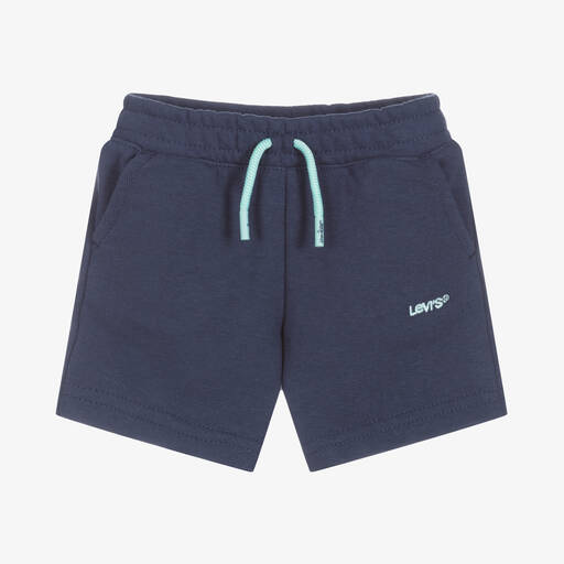 Levi's-Boys Blue Cotton Jersey Shorts | Childrensalon Outlet