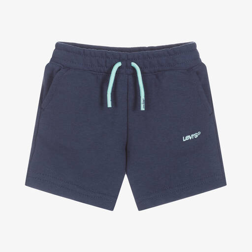 Levi's-Blaue Baumwolljersey-Shorts | Childrensalon Outlet