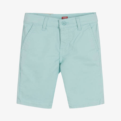 Levi's-Short chino bleu droit en coton | Childrensalon Outlet