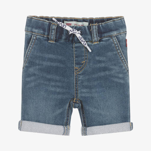 Levi's-Boys Blue Pull-On Shorts | Childrensalon Outlet