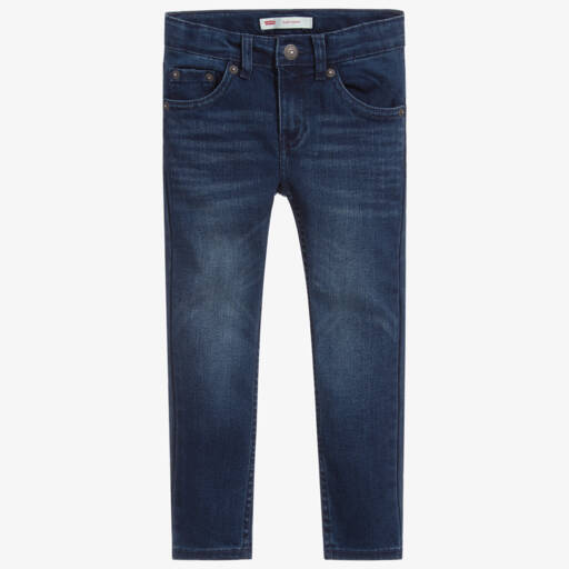 Levi's-Синие узкие джинсы стрейч для мальчиков | Childrensalon Outlet