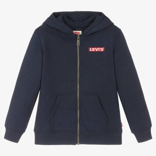 Levi's-Haut bleu marine zippé en coton | Childrensalon Outlet