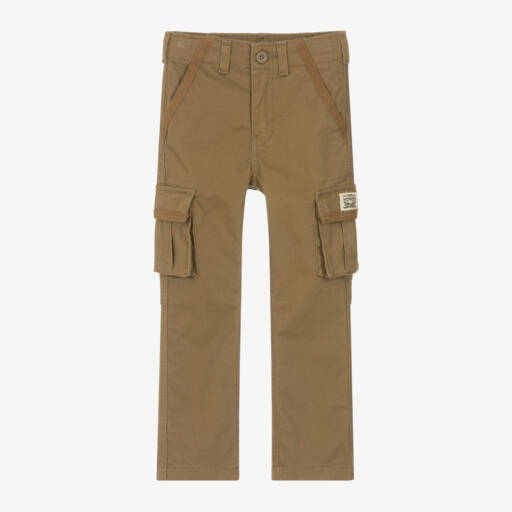Levi's-Boys Tan Cargo Twill Trousers | Childrensalon Outlet