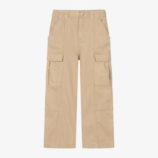 Levi's-بنطلون كارغو قطن تويل لون بيج للبنات | Childrensalon Outlet
