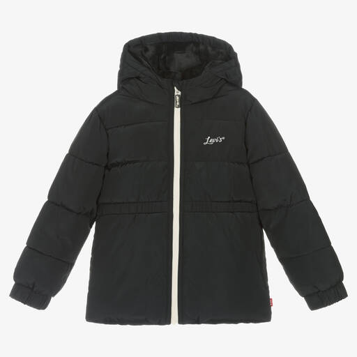 Levi's-Черное водонепроницаемое пальто | Childrensalon Outlet